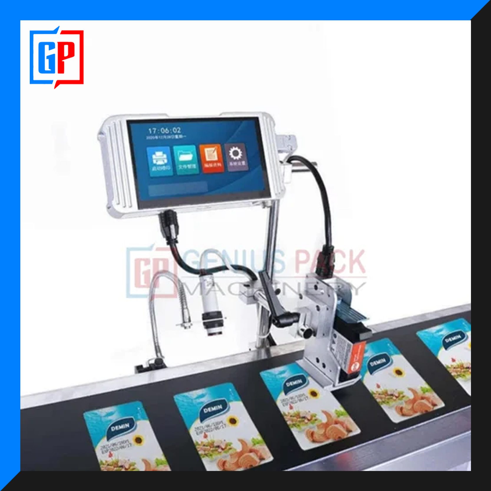 industrial inkjet printing machine for packaging coding