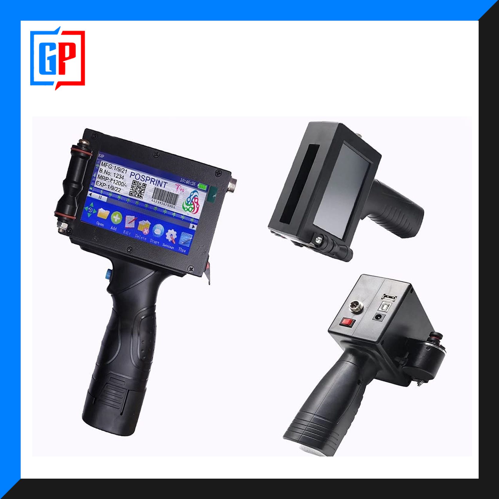 Automatic date coding machine for batch and expiry date printing