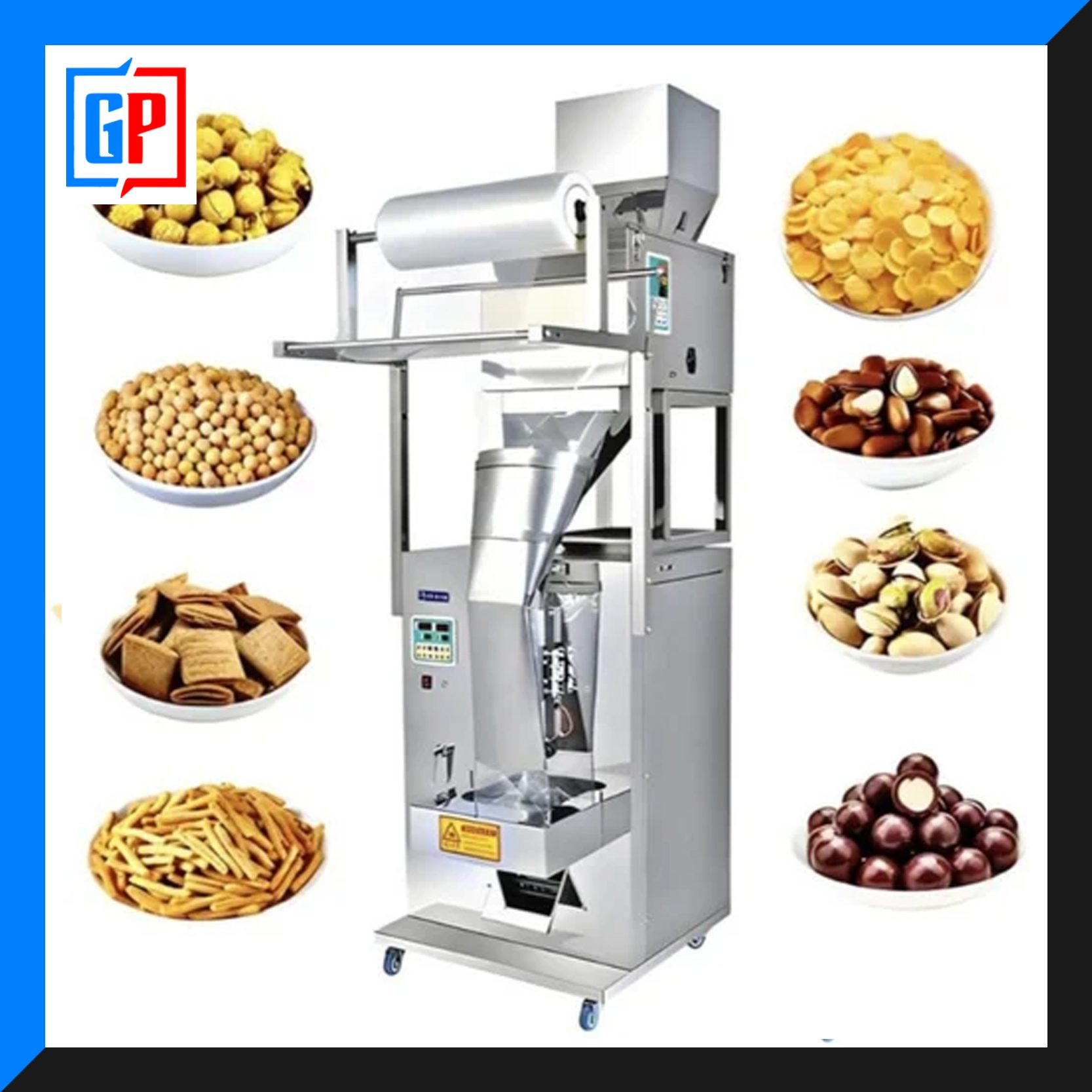 Powder pouch packing machine for spice and flour packaging